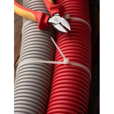 Хомут P6.6 стандартный белый 4.8x380 (100шт) FlexLock PROxima