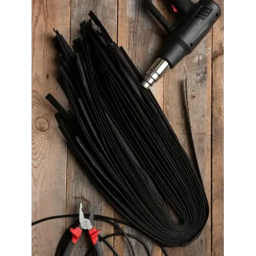 Трубка термоусаживаемая ТУТ нг 10/5 черная в отрезках по 1м PROxima