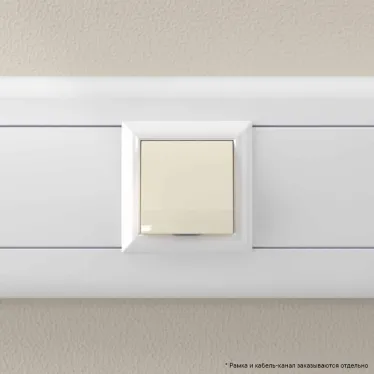 Avanti Вывод кабеля модульный , Ванильная дымка, 2 модуля