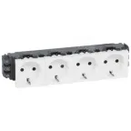 Розетка Mosaic 8м 4Х2К+З н.ст. | 077604 | Legrand