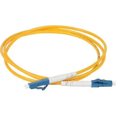 Патч-корд оптический соединительный (шнур коммутационный) для одномодового кабеля (SM) 9/125 (OS2) LC/UPC-LC/UPC одинарного исполнения (Simplex) LSZH 2м