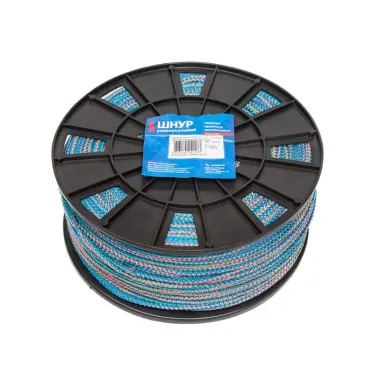 Шнур полипропилен вязанный с сердечником цветной 4,0 мм (300 м)