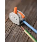 Клемма СМК 222-412 с рычагом 2 отверстия 0,08-2,5(4.0)мм2 (100шт.)