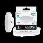 Лампа светодиодная LED 11 Вт 830 лм 4100К таблетка нейтральный GX53 AC 220В Elementary Gauss