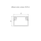 Кабель-канал сосна 2-й замок в п/э 15х10 мм (144 м/уп)