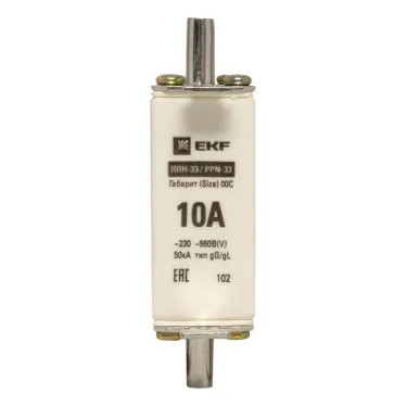 Вставка плавкая ППН-33 100/10А габарит 00С