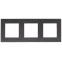 Рамка 3 поста, графит