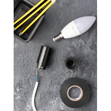 Патрон карболитовый подвесной Е14 черн. без наклейки PROxima