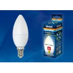 Лампа светодиодная с выбором цветовой температуры LED 6вт 175-250В свеча 450 Лм Е14 3000К-4000К Bicolor