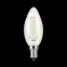 Лампа светодиодная филаментная LED 11 Вт 830 лм 4100К свеча нейтральный E14 AC 220В прозрачная колба Black Filament Gauss