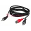 Аудио кабель 3.5 мм - 2 RCA, 3 м