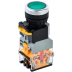 Кнопка D8-11D d-22мм 1з+1р с подсветкой зеленая