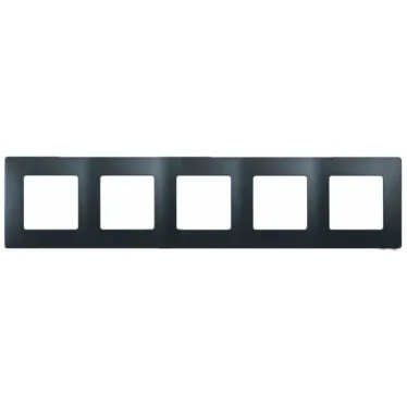 ETIKA Рамка 5 постов антрацит