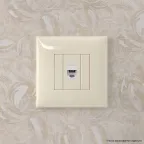 Avanti Телефонная розетка RJ-12 без шторки в стенуодин рная Ванильная дымка