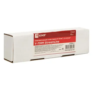 Сжим ответвительный (орех) У-739М (4-10 мм2, 1,5-2,5 мм2) розничный стикер StreamLine