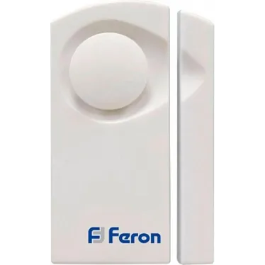Звонок сигнализация 1 мелодия 2х1.5V/AA, громкоcть 90dB, белый, Feron
