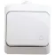 ЭТЮД Выключатель одноклавишный наружный IP44 белый