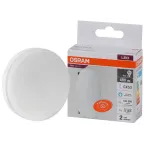 Лампа светодиодная LED 6 Вт GX53 6500К 480Лм таблетка 220 В (замена 50Вт) OSRAM