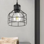 Подвес PL9 BK металл, E27, max 60W, d160 мм, черный (16/144)