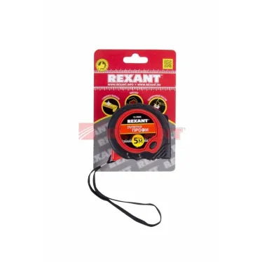 Рулетка измерительная прорезиненный корпус , 5 м х 25 мм