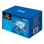 Гирлянда светодиодная с контроллером 120 светодиодов 10 м белая IP67 провод белый ULD-S1000-120/DWA WHITE IP67