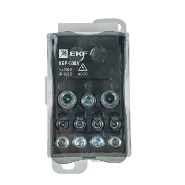 Блок распределения (Кросс) крепеж на панель DIN КБР-500A