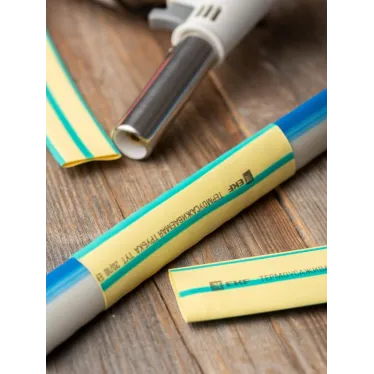 Трубка термоусаживаемая ТУТ нг 20/10 жел-зел рулон PROxima