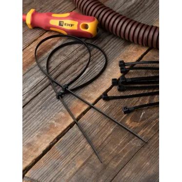 Хомут P6.6 стандартный черный 3.6x250 (100шт) FlexLock PROxima