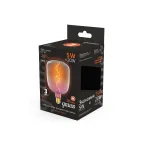 Лампа светодиодная LED Filament Flexible V140-DC Pink-Clear E27 5W 200lm 1800K 140*200mm 1/6 | 1010802105 | Gauss