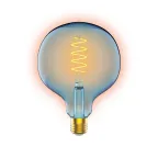 Лампа светодиодная LED Filament Flexible G125-C Sky Blue E27 5W 190lm 1800K 125*178mm 1/10 | 1013802105 | Gauss