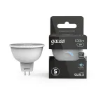 Лампа светодиодная LED 5Вт GU5.3-dim 220В 4100К MR16 диммируемая | 101505205-D | Gauss