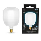 Лампа светодиодная Filament V140 9W 890lm 4100К Е27 milky LED 1/6 | 1015802209 | Gauss