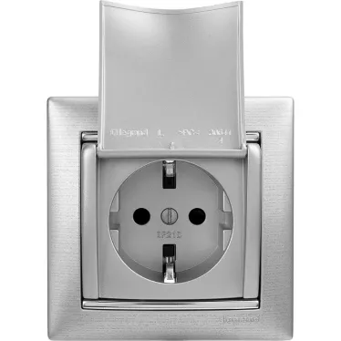 VALENA Рамка 1 пост матовый алюминий