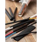 Набор ТУТ клеевые нг черн. Разного диаметра (3/1, 4.8/1.6, 6/2, 9/3, 12/4) 21шт 100мм. EKF