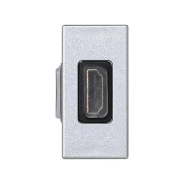 Разъем HDMI 22.5х45мм (мама-мама) алюминий