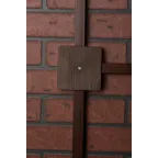 Коробка разветвительная КМР-030-032кг 100х100х25 с клеммником темное дерево PROxima