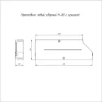 Переходник левый с крышкой Стандарт 600х500х80