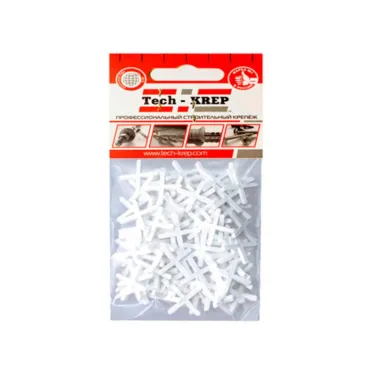 Крестик для плитки 2,0 мм (100 шт) - пакет Tech-Krep