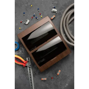 Щит распределительный навесной ЩРН-П-24 темное дерево IP41 PROxima