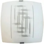 Светильник НПБ-09-60-003 М83 Элегант матовый белый клипсы штамп металлик ИУ