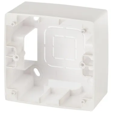 Коробка накладного монтажа 1 пост, Эра12, перламутр (20/200/1600) 12-6101-15