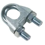 Зажим стальной 6мм DIN741 для троса (2шт)