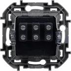 Выключатель трехклавишный INSPIRIA 10 AX 250 В~ слоновая кость