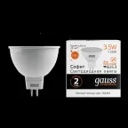 Лампа светодиодная LED 3.5 Вт 290 лм 3000К софит MR16 теплый GU5.3 AC 220В Elementary Gauss