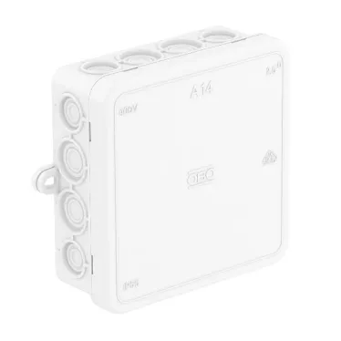 Коробка распределительная A14 100x100x40 белая