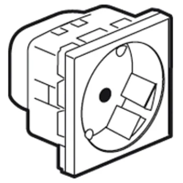 Mosaic Розетка 2К+З с заземлением немецкий стандарт 45град.