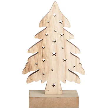 Деревянная фигурка с подсветкой "Елочка" 11,5*5*19 см | 504-012 | NEON-NIGHT