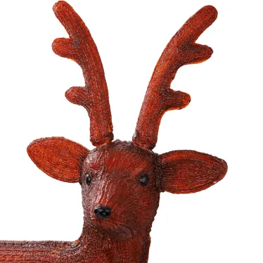 Акриловая светодиодная фигура "Бурый олень " 100 см, 380 светодиодов, IP 44, понижающий трансформатор в комплекте, | 513-305 | NEON-NIGHT