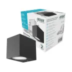 Светильник садово-парковый Cube настенный архитектурный, GU10, 67*92*80mm, 170-240V / 50Hz, 2xMax.35W, IP54 | GD158 | Gauss