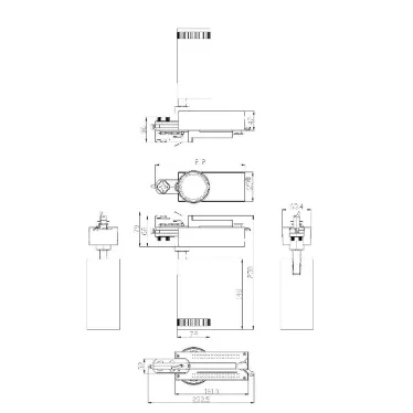 Трековый светильник трёхфазный STR-30-99-40K-W20 регулируемый луч 4000K белый